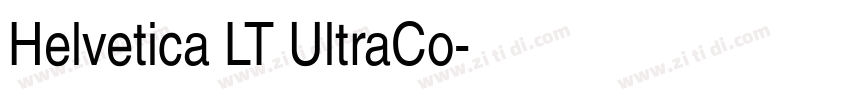 Helvetica LT UltraCo字体转换